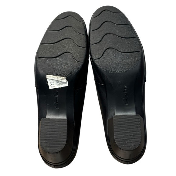 Clarks Collection Black Emslie Warbler Heeled Shoe - size 12 - Picture 8 of 10